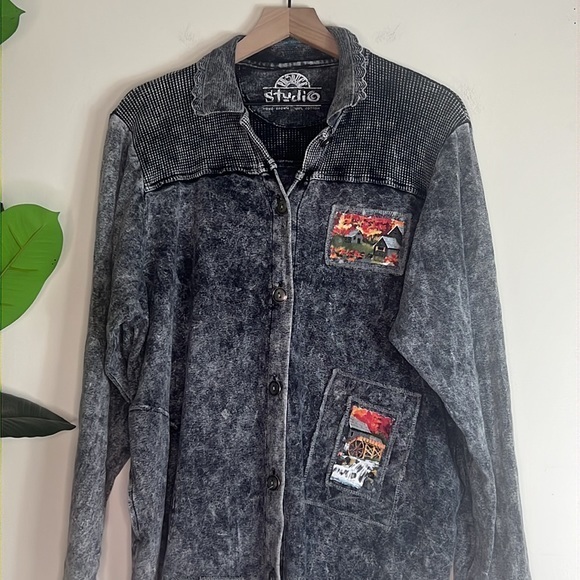 Produce Studio Button Down‎ Cotton Long Sleeve Size Large - Picture 2 of 10